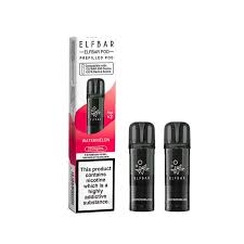 Elfbar 600 - Prefilled Replacement PODS - Watermelon- Pack of 2 - 20mg/mL